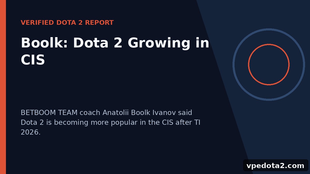 Boolk: Dota 2 wächst in der CIS
