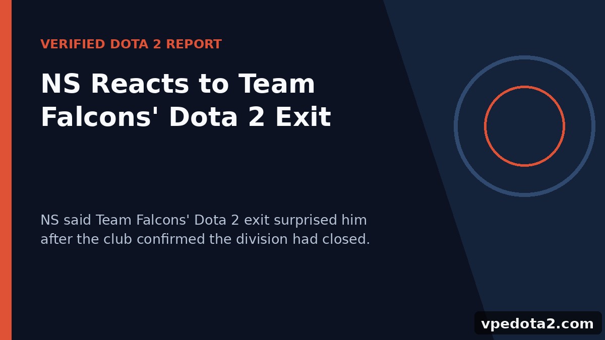 NS Reacts to Team Falcons' Dota 2 Exit
