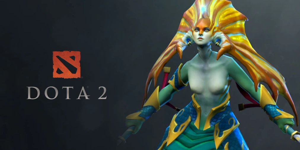 Официальный арт Dota 2 с Нагой Сиреной