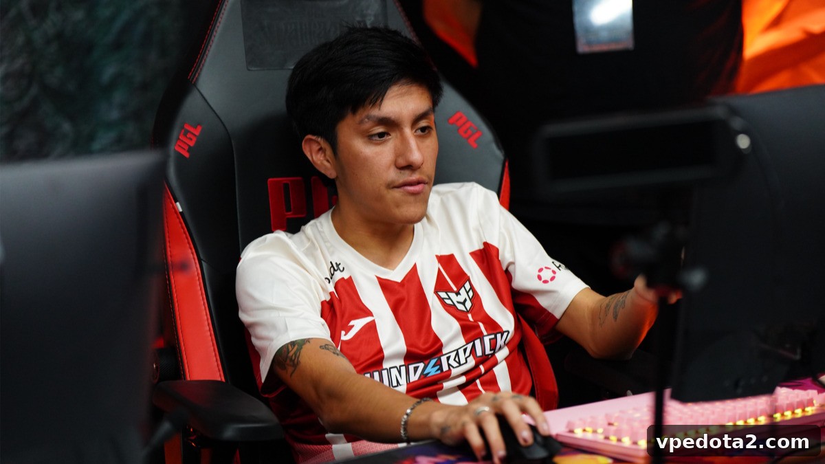 Parker из Team Cobra соревнуется в Dota 2