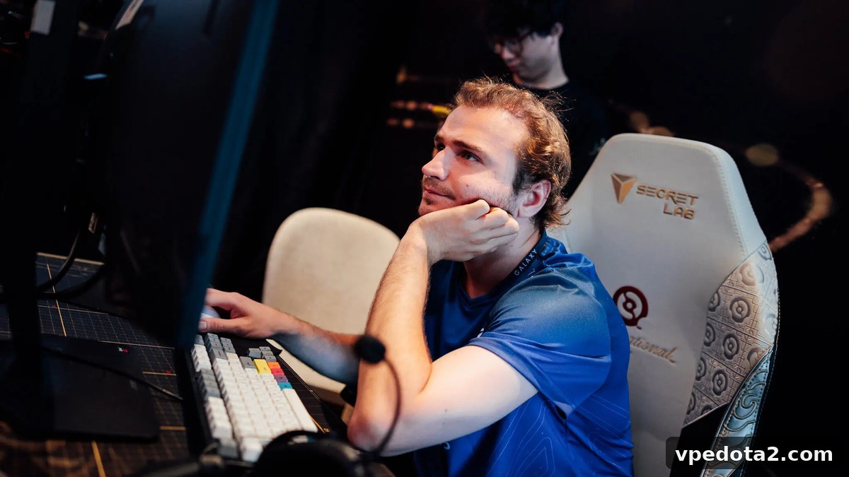 lorenof за рабочей станцией Dota 2 перед проектом Conventus. Архивное фото.