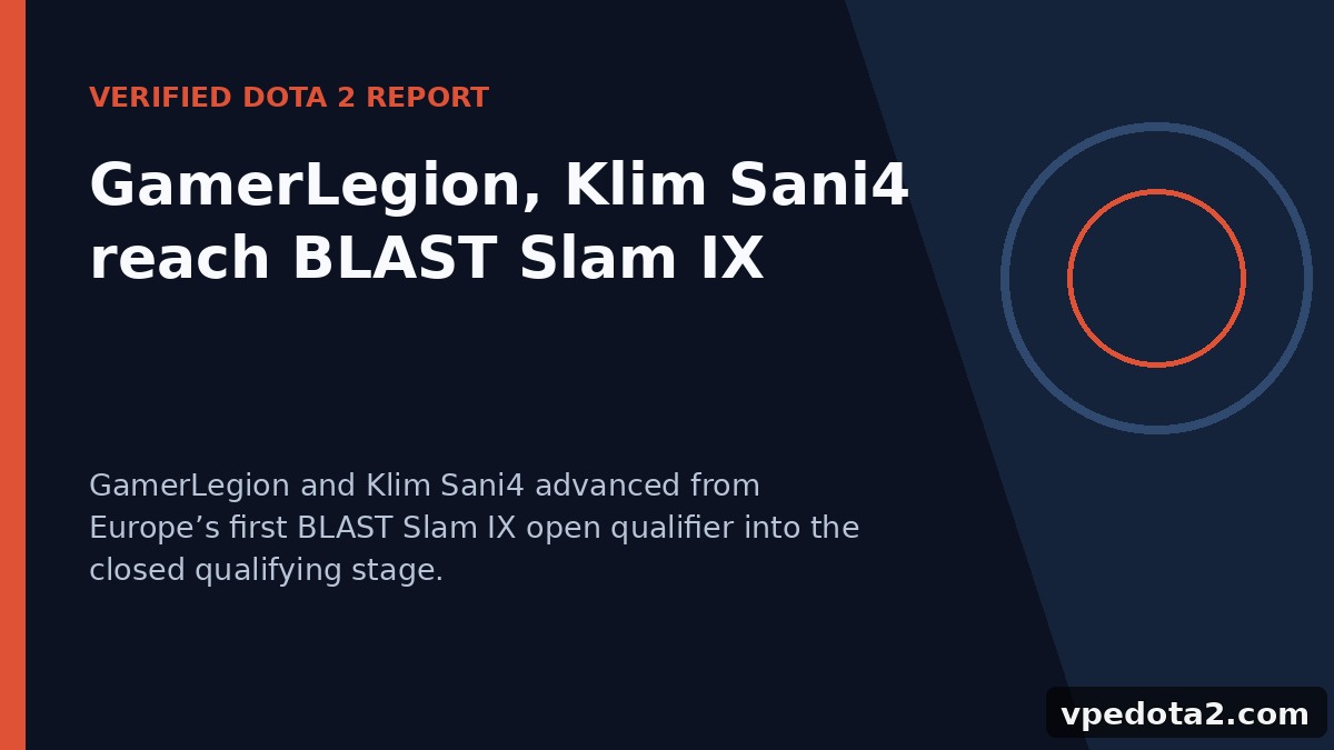 Итоги отбора GamerLegion и Klim Sani4 на BLAST Slam IX