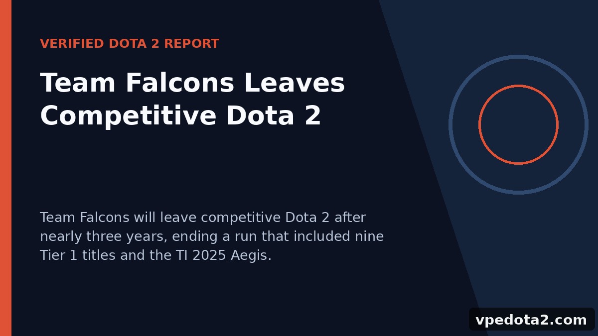 Team Falcons покидает соревновательную Dota 2